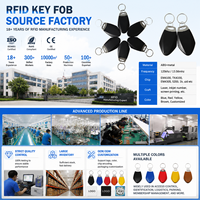 Wasserdichter Schlüsselanhänger mit Eigenem Logo 125KHz TK4100 und 13,56MHz Wiederbeschreibbarer RFID NFC Metall-Schlüsselanhänger für Zugangskontrolle Smart Tag