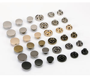 Bottoni in Metallo Dorato Anticato da 9MM, 10MM, 12MM, 14MM, 15MM, Rotondi, Lisci, in Ottone, con Chiusura a Un'Uncinetto, per Jeans - Product Image 6