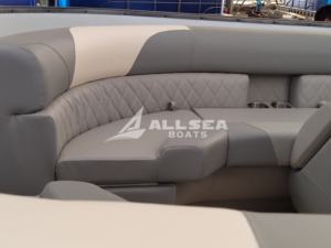 Allsea-barco pontón flotante de nuevo diseño, barco de pontón de aluminio, con certificado CE, Para recreación familiar, yate de lujo - Product Image 4