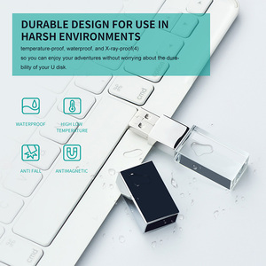 Biểu tượng tùy chỉnh pha lê rõ ràng LED ánh sáng Pendrive Memory Stick 1 GB USB Key 2GB 8GB 16GB 32GB 64GB món quà cưới USB <span class=keywords><strong>Flash</strong></span> <span class=keywords><strong>Drive</strong></span> - Product Image 5