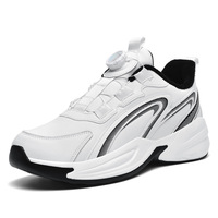 Baskets montantes personnalisées avec logo de marque pour femmes et hommes, en PU, sportives, mode printemps-automne, pour la course, faciles à porter, US 13-14 EU