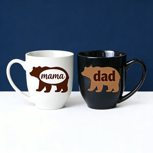 Tazas de Cerámica Bistro de 15oz y 16oz al por Mayor, con Impresión de Logotipo Personalizado, para Mamá, Papá, Parejas, Artículos Promocionales para Bebidas - Product Image 6