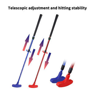 ไม้พัตเตอร์แบบปรับได้ Ser Golf ทำจากอลูมิเนียมอัลลอยสีแดง สำหรับฝึกซ้อมพัตต์ เหมาะสำหรับผู้ใหญ่และเด็ก พร้อมด้ามจับยาง - Product Image 5