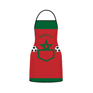 Delantal de Poliéster 100% Impermeable y Antipolvo con Diseño Nuevo, para Fanáticos del Fútbol, con Banderas Nacionales Impresas y Logotipo Personalizado, Venta al Por Mayor - Product Image 5