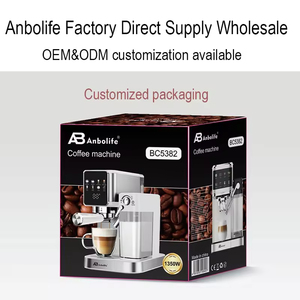 Cafetera Espresso Eléctrica Programable con Pantalla Táctil, Totalmente Automática, de un Toque, para Múltiples Bebidas, Ideal para Hogar, Oficina y Hotel - Product Image 4