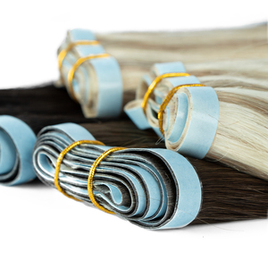 Extensiones de Cabello Haohao Recién Llegadas <span class=keywords><strong>Largas</strong></span> de Trama Adhesiva Remy con Cutícula Intacta, Cinta Adhesiva Invisible de Cabello 100% Humano - Product Image 1