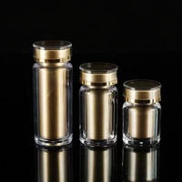 Flacon de 100 ml de haute qualité pour capsules, flacon transparent en PET pour compléments alimentaires avec flacon intérieur en PP