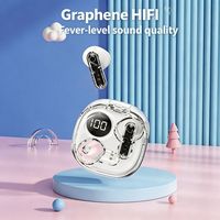 Écouteurs sans fil Ear Space Capsule Mini HIFI avec affichage numérique LED, réduction du bruit, 3 heures d'autonomie, TWS, AAC 5.3