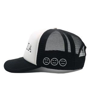 Casquette de camionneur personnalisée à 5 panneaux en mousse 100 % polyester avec logo brodé en relief pour la pêche - Product Image 2