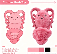 Peluche Homard Rose Personnalisée OEM, Jouet en Peluche Animal Marin, Poupée Douce et Moelleuse, Cadeau en Peluche Fruits de Mer pour Décoration Thème Océan