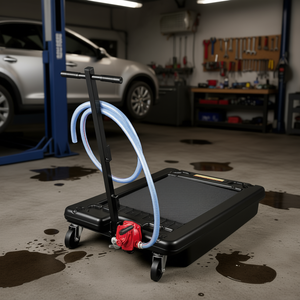 Bac de vidange d'huile portable de 64 L avec pompe et tuyau de 8 pieds pour l'entretien des voitures, camions et SUV - Product Image 2