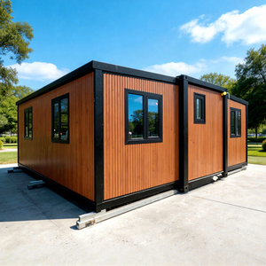 Casa Modular Expandible de Contenedores de 20 y 30 Pies, Resistente al Sal del Mar, para Retiro en la Costa, 2 Dormitorios, 1 Baño, Galvanizada, Plegable, Tipo Villa - Product Image 1