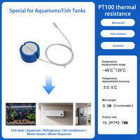 Sonde de température sans fil à résistance thermique PT100, étanche pour aquarium