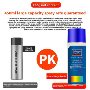 Pintura en <span class=keywords><strong>Aerosol</strong></span> Automotriz, Color Negro Lacado con Efecto Cromo, Bomba Manual, Pintura Metálica en <span class=keywords><strong>Aerosol</strong></span> de Gran Capacidad, Venta al Por Mayor - Product Image 5