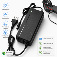 Chargeur de vélo électrique HAOXING 54,6 V 2 A pour batterie lithium, service OEM Brésil, prise US, certifié CE/FCC, importateur de vélos électriques