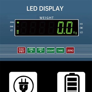 Veidt Weighing High Accuracy 150kg <strong>Stainless</strong> Steel LED Display <strong>Digital</strong> <strong>Bench</strong> <strong>Scale</strong> <strong>Stainless</strong> Steel Platform <strong>Scale</strong> with Wheels - Product Image 4
