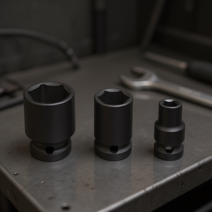 Fervi <b>Impact</b> <b>Socket</b> Wrench Set 3-Piece Metric Hex Drive 1/2 in Automotive Repair Industrial Grade 3-Year Warranty Tool Kit - Product Image 3