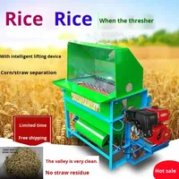 Petite machine à battre le grain multifonctionnelle pour la maison, batteuse de riz humide et sec, batteuse de graines agricoles à essence et électrique, récolteuse de graines de colza