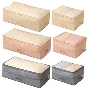 Bedroom Closet Space-Saving Under-Bed <b>Storage</b> Organizer <b>Box</b> with Zipper Compression - Product Image 1