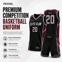 Tenues de basketball personnalisées pour compétition – Maillots et shorts sublimés pour équipes professionnelles – Tenues de match respirantes pour ligues – OEM