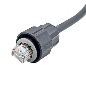 ตัวเชื่อมต่อสายเคเบิลเครือข่ายอีเธอร์เน็ตแบบติดตั้งบนแผง RJ45 IP67 8p8c กันน้ำ ตัวแยกสัญญาณ DC ตัวเชื่อมต่อสายเคเบิลเครือข่ายอีเธอร์เน็ต RJ45 - Product Image 2