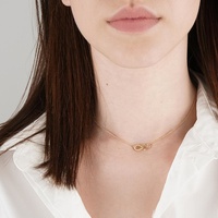 Pendentif circulaire torsadé en argent massif 925, collier délicat, bijoux