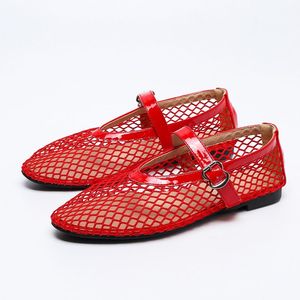<span class=keywords><strong>Sandales</strong></span> <span class=keywords><strong>plates</strong></span> multicolores respirantes et tendance pour femmes en maille 2025 - Product Image 4
