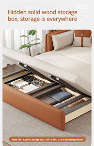 <span class=keywords><strong>Canapé</strong></span>-lit <span class=keywords><strong>convertible</strong></span> <span class=keywords><strong>avec</strong></span> <span class=keywords><strong>coffre</strong></span> <span class=keywords><strong>de</strong></span> <span class=keywords><strong>rangement</strong></span>, design moderne pour salon et villa - Product Image 4