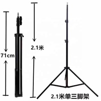 Équipement de photographie Lightstand Portable Flexible Support Selfie Live Streaming Support Trépied, 20cm,160cm,190cm,210cm,240cm Boîte