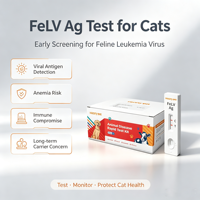 Kit de test rapide antigénique du virus de la léukémie féline (FeLV) Kit de test rapide FeLV AG pour le feline