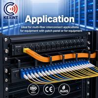 Cable de Fibra Óptica Plano para Interiores KEXINT GJFDKBV de 12 Núcleos G657A1 FTTH de 1KM con Cubierta de PE/PVC/LSZH y Certificación CE