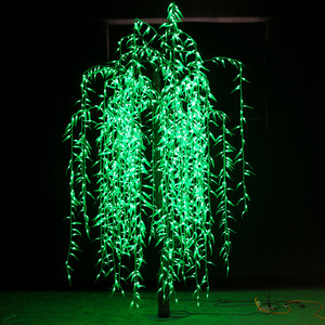 Trang Trí Cây Với Khóc Liễu Lá Ánh Sáng Sân Vườn H2.5m 3456Pcs 208W Đèn LED Liễu Chiếu Sáng Cây Cho Vườn Công Viên - Product Image 3