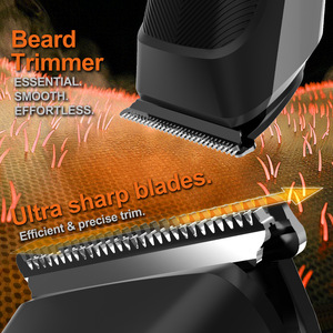 Recortadora de Barba, Nariz y Cabello Eléctrica 5 en 1 para Hombre, Ajustable de 0.5 a 20 mm, Recargable con Base - Product Image 1