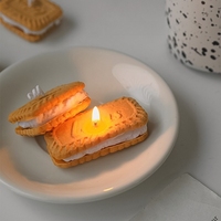 Bougies parfumées de boutique avec design biscuit et boîtes cadeaux individuelles – Bougies fantaisie douces, chaleureuses et relaxantes pour les boutiques de cadeaux et la vente au détail