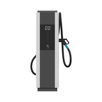Station de recharge rapide DC divisée à refroidissement liquide 720 kW pour véhicules électriques, Superchargeur CCS2 GB/T NACS OCPP, Chargeur commercial pour flotte de VE et autoroute