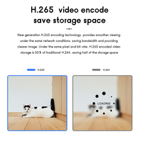 Caméra miniature domestique avec appel bidirectionnel vocal H.265 3MP en temps réel, vision nocturne et application O-KAM Pro, Wi-Fi sans fil pour la surveillance des bébés