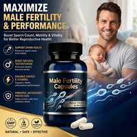 Capsules de fertilité masculine en marque blanche pour la santé reproductive des hommes, soutien du sperme, fabricant de compléments OEM