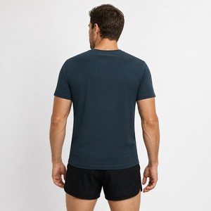 <b>Men's</b> Ice Feel Mint Green Wholesale Soft Breathable Quick-Drying <b>Cool</b> Touch 100% Cotton Daily Elastic Apparel <b>Men</b> Casual T <b>Shirt</b> - Product Image 1