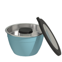 Ensemble de saladiers en acier inoxydable poli avec couvercles hermétiques, bols de mélange en métal écologiques pour la cuisine ou le camping