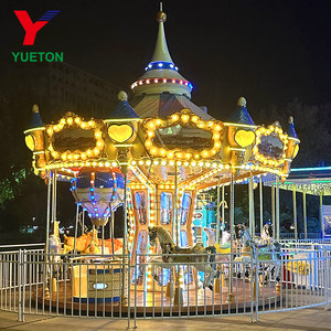 12 16 Places Kiddie Rides Petit Animal <span class=keywords><strong>Thème</strong></span> Mini Parc D'attractions Enfants Carrousel Enfants Merry Go Round Cheval Carrousel à vendre - Product Image 1