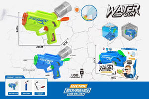 इलेक्ट्रिक रिचार्जेबल वाटर गन 300 मिली बड़ी क्षमता टैंक 8 मीटर लंबी दूरी की शूटिंग के लिए आसानी से भरने के लिए - Product Image 6