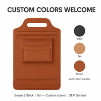 Housse pour ordinateur portable avec poignée et support, étui de transport multifonctionnel en cuir PU avec pochette amovible pour les voyages d'affaires