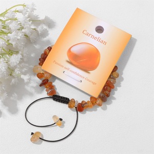Pulsera de Piedras Energéticas de Cristal Natural, Hecha a Mano, Ajustable, con Cuerda Trenzada, Estilo Boho, para Yoga y Meditación - Product Image 2