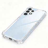 Étui de protection antichoc 3-en-1 en verre trempé et TPU de haute qualité pour A13 4G Plus, avec coussin d'air et design transparent