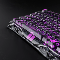 Nouveau clavier de jeu acoustique à commutation personnalisée Blackcore, à commutation à chaud, avec mousse acoustique, transparent noir, filaire, Mercury V75 Lite 2025