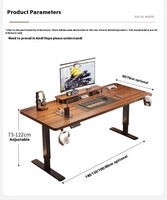 Bureau debout électrique ergonomique Design moderne avec nouvelle table élévatrice motorisée à hauteur réglable Table de bureau extensible