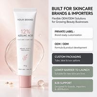 12 Persen Asam Azelaat Gel Perawatan Tekstur Wajah Produsen Kosmetik Label Pribadi Formula Khusus