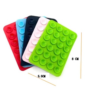 Tùy chỉnh một mặt dính mỏng Silicone hút cup điện thoại di động chủ dễ dàng mang theo có thể được gắn kính bức tường cắt - Product Image 1