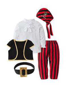 Costume de cosplay de capitaine <span class=keywords><strong>pirate</strong></span>, barboteuse pour bébé, body pour garçons, vêtements fantaisie de Noël, costumes d'Halloween, combinaison pour enfants - Product Image 3