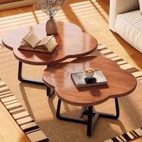 Table basse moderne de petite taille pour salon, durable et facile à nettoyer, avec un design simple de table d'appoint pour canapé